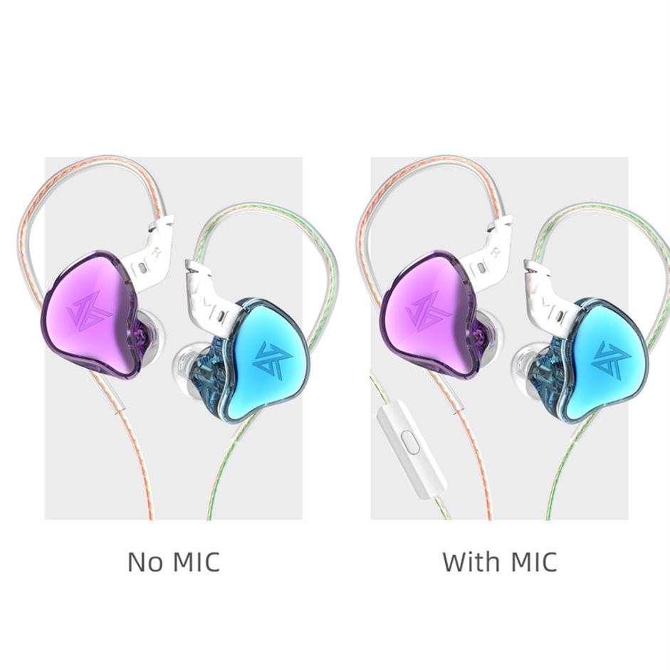 KZ EDC Wired Earphones HIFI Bass Earbuds In Ear Monitor Headphones Sport Noise Cancelling Game Headset261V9594070