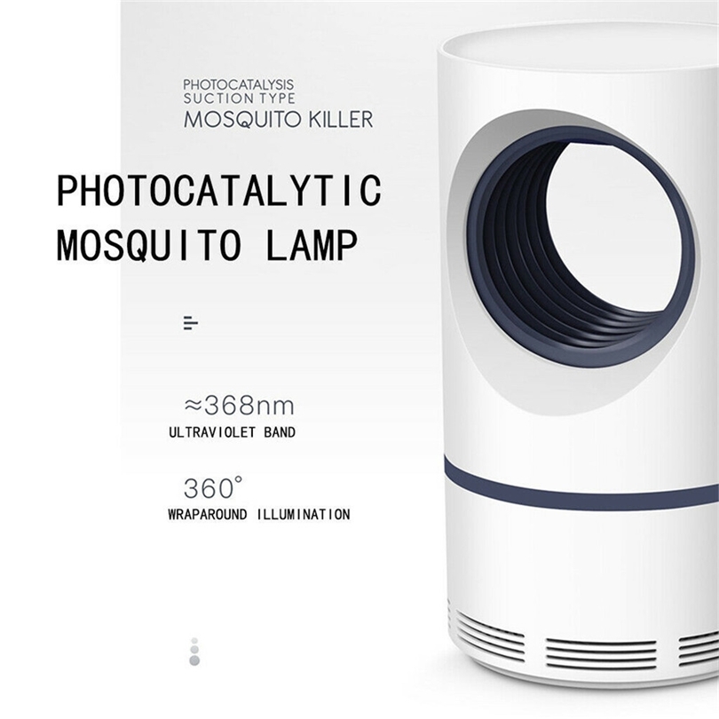 Mosquito Killer Lamp 5W USB Smart Optically Controlled Anti Mosquito Insect Killer LED Light Repellents Pest Reject 19MAY23 T200529