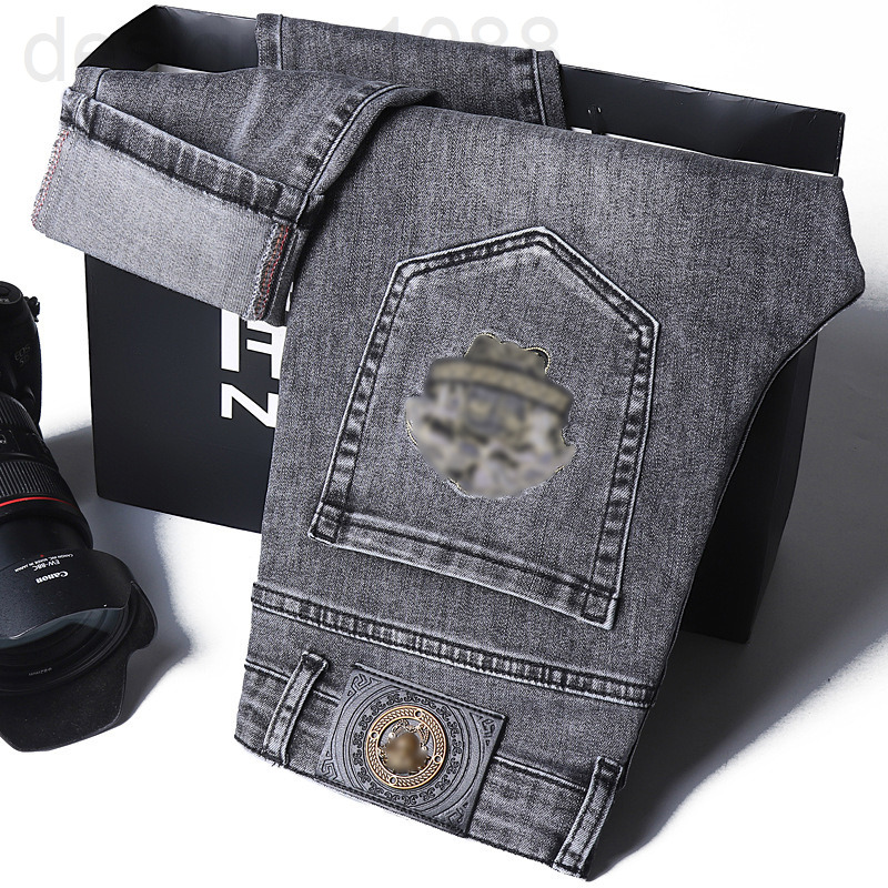 Men's Jeans designer Fashion brand autumn men's slim fit jeans Medusa smoke gray elastic long casual pants MEY9, 2# packing bag
Men's Jeans designer Fashion brand autumn men's slim fit jeans Medusa smoke gray elastic long casual pants MEY9, 2# packing bag