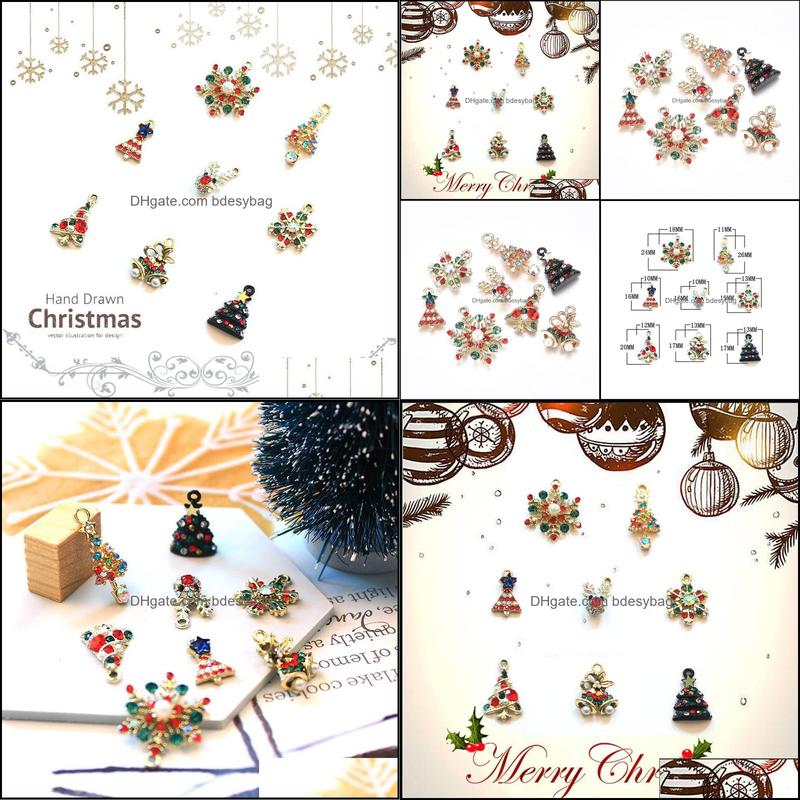 Charms Jewelry Findings Components 8Pcs/Set Alloy Rhinestone Pendants Sets Snowflake Tree For Christmas Decor Drop De Dhaio
Charms Jewelry Findings Components 8Pcs/Set Alloy Rhinestone Pendants Sets Snowflake Tree For Christmas Decor Drop De Dhaio