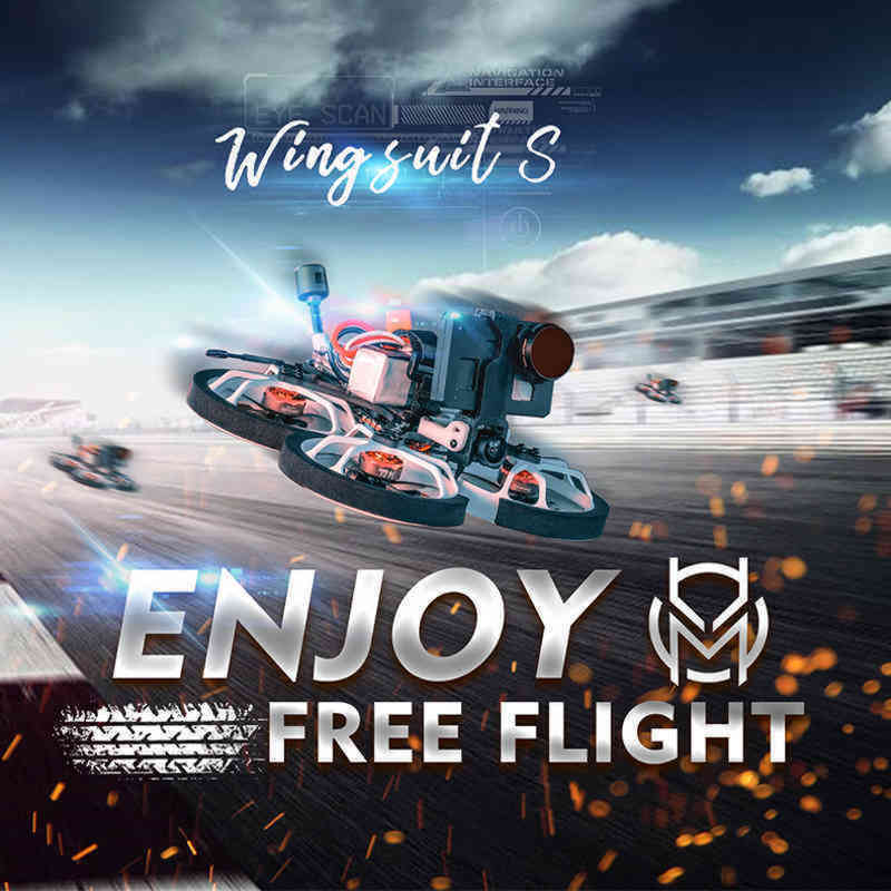 Homfpv is suitable for winged HD FPV racing cinema Nebula nano Vista CES 25A motor1404 4500kv toolkit frame 100mm reinforced concrete four, Wing suit s pnp
Homfpv is suitable for winged HD FPV racing cinema Nebula nano Vista CES 25A motor1404 4500kv toolkit frame 100mm reinforced concrete four, Wing suit s pnp