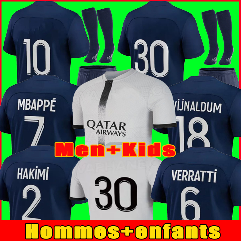PLAYER 30 10 MBAPPE 7 HAKIMI SERGIO RAMOS WIJNALDUM psGS soccer jersey 21 22 23 Maillots football shirt 2022 2023 men kids kit sets uniform enfants, 22 23 3rd men jersey
PLAYER 30 10 MBAPPE 7 HAKIMI SERGIO RAMOS WIJNALDUM psGS soccer jersey 21 22 23 Maillots football shirt 2022 2023 men kids kit sets uniform enfants, 22 23 3rd men jersey