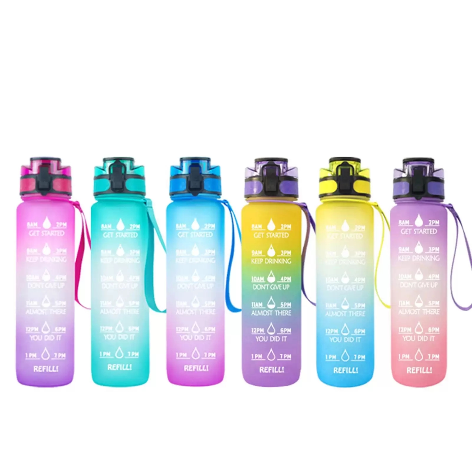 1000ml Outdoor Water Bottle with Straw Sports Bottles Hiking Camping Plastic drink bottle BPA Free Colorful Portable Plastic Water Bottles T0531G1
1000ml Outdoor Water Bottle with Straw Sports Bottles Hiking Camping Plastic drink bottle BPA Free Colorful Portable Plastic Water Bottles T0531G1