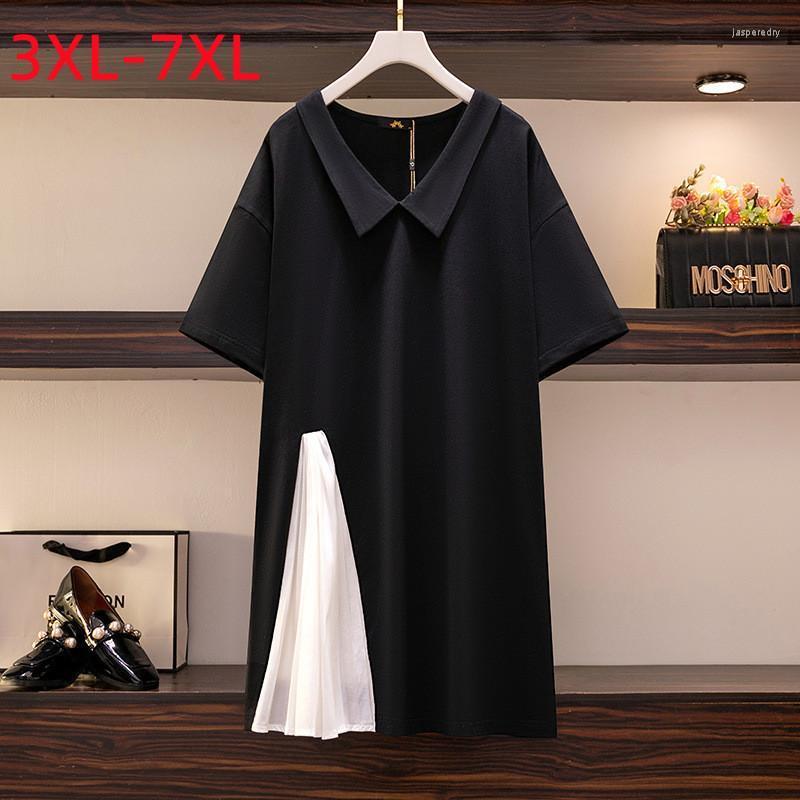 Plus Size Dresses 2022 Summer Mini Dress For Women Large Loose Short Sleeve Cotton Straight Fold Fork 3XL 5XL 6XL 7XL Jasp22, Black
Plus Size Dresses 2022 Summer Mini Dress For Women Large Loose Short Sleeve Cotton Straight Fold Fork 3XL 5XL 6XL 7XL Jasp22, Black
