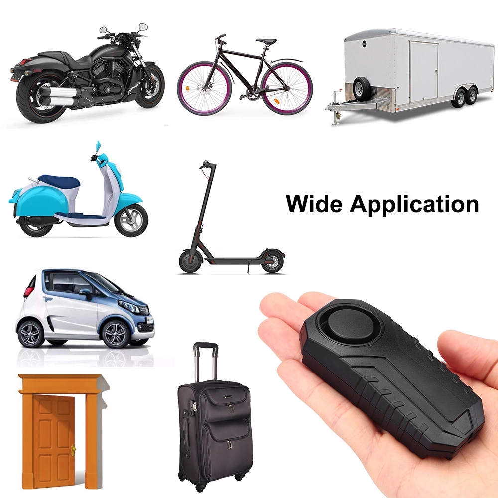 Waterproof Remote Control Electric Car Vehicle Bike Motorcycle Security Anti Lost Remind Vibration Warning Alarm Sensor Detector