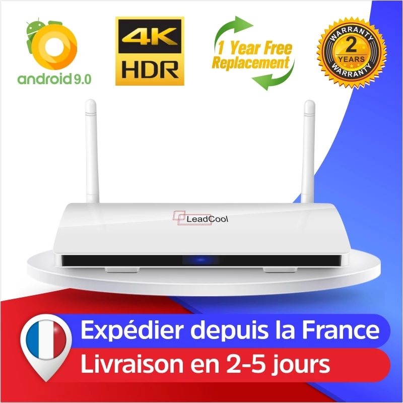 Leadcool Smart TV Box Android 9.0 S905W Quad Core Support 2.4G Wifi 1G 8G 2G 16G 4K HD media player