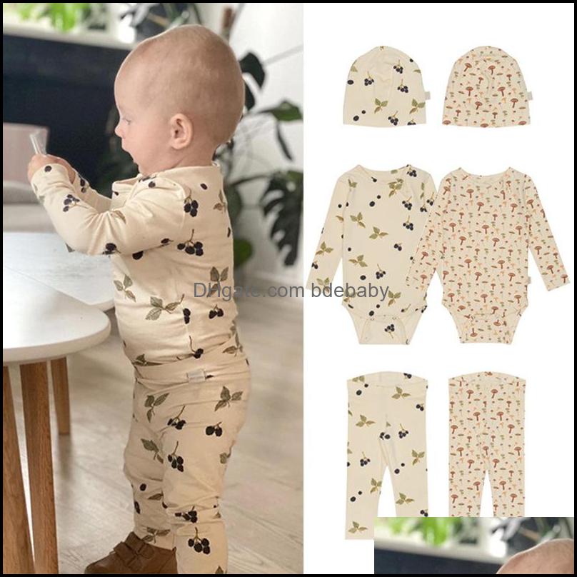 Clothing Sets Kids Girls Boys Outfits Infant Blueberry Mushroom Print Romper Topsand 2Pcs/Set Spring Autumn Bdebaby Dhz8X, As photo remark colors
Clothing Sets Kids Girls Boys Outfits Infant Blueberry Mushroom Print Romper Topsand 2Pcs/Set Spring Autumn Bdebaby Dhz8X, As photo remark colors
