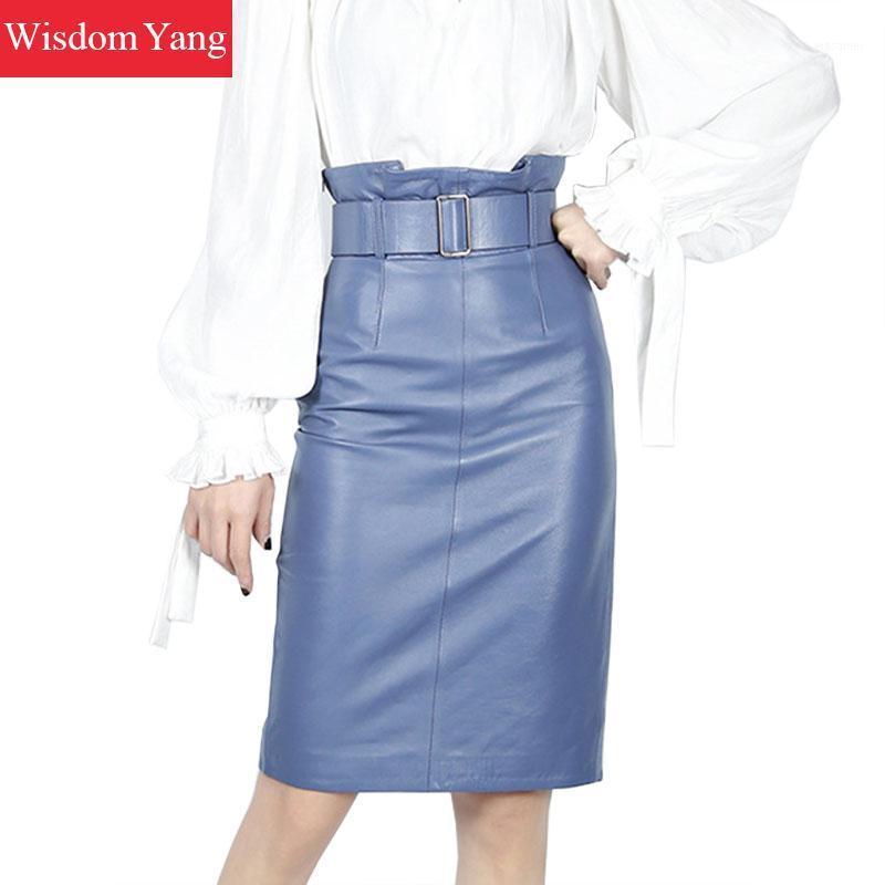 Spring Blue Red Real Genuine Leather Skirt High Waisted Belt Midi Skirts Womens Bodycon Sexy Office Ladies Pencil Wrap, See picture
Spring Blue Red Real Genuine Leather Skirt High Waisted Belt Midi Skirts Womens Bodycon Sexy Office Ladies Pencil Wrap, See picture