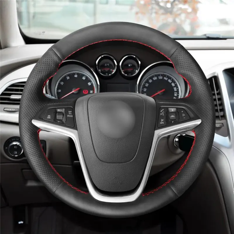 Hand-stitched Black Leather Anti-slip Car Steering Wheel Cover For Opel Mokka 2012-2019 Insignia 2008-2013 Astra Automotive interior
Hand-stitched Black Leather Anti-slip Car Steering Wheel Cover For Opel Mokka 2012-2019 Insignia 2008-2013 Astra Automotive interior