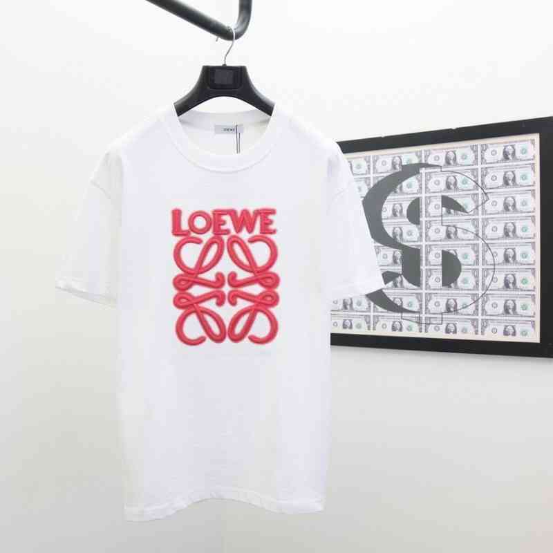 Loewa Designer T-shirts Luxurys Loe Summer 2022 New Embroidery Phosphor Letter Men' and Women' Casual Short Sleeve T-shirt Lovers Ins1, White
Loewa Designer T-shirts Luxurys Loe Summer 2022 New Embroidery Phosphor Letter Men' and Women' Casual Short Sleeve T-shirt Lovers Ins1, White