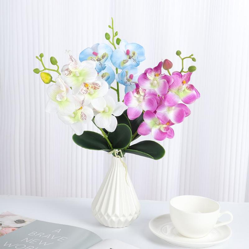 Decorative Flowers & Wreaths Beautiful Silk Bridal Decor DIY Craft Phalaenopsis Bouquet Artificial Wedding Decoration Butterfly Orchid
Decorative Flowers & Wreaths Beautiful Silk Bridal Decor DIY Craft Phalaenopsis Bouquet Artificial Wedding Decoration Butterfly Orchid
