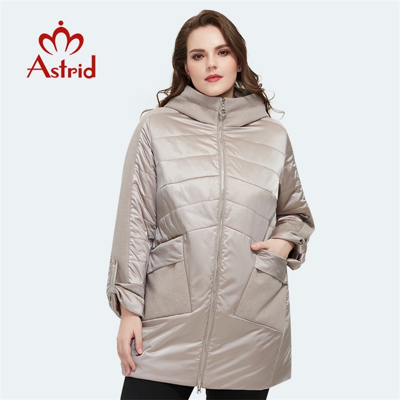 Astrid Spring new arrival women jacket loose clothing outerwear high quality plus size midlength fashion coat AM8612 200928