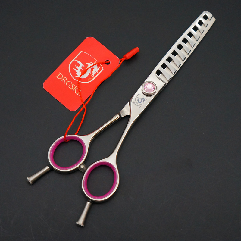 DRGSKL 440C High-end hair thinning scissors professional barber hairdressing Teeth cut shears 220317