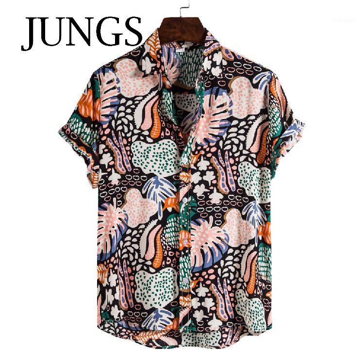 Men's Casual Shirts T-shirt Beach Summer V-neck Hawaiian Cool Short Sleeve Hip Hop Print Fashion Shirt For Men T Tops
Men's Casual Shirts T-shirt Beach Summer V-neck Hawaiian Cool Short Sleeve Hip Hop Print Fashion Shirt For Men T Tops