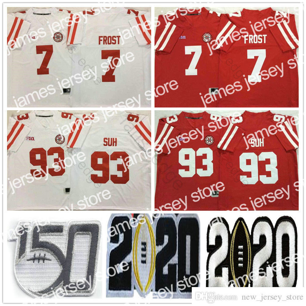 James NCAA Nebraska Cornhuskers College #7 Scott Frost Jersey Red White Stitched #93 Ndamukong Suh University Football Jerseys Shirts S-XXXL
James NCAA Nebraska Cornhuskers College #7 Scott Frost Jersey Red White Stitched #93 Ndamukong Suh University Football Jerseys Shirts S-XXXL