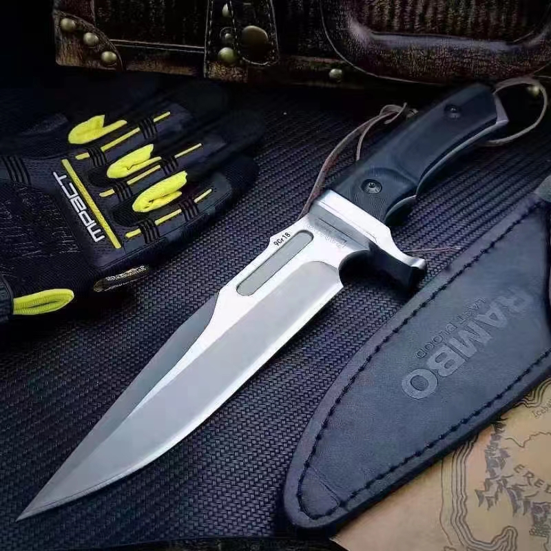 Lambert Stallone MK8 Tactical Straight Knife 9Cr18Mov Blade G10 Handle Wild Survival Hunting Hiking Camping Fixed Blade Knives Outdoor Tool
Lambert Stallone MK8 Tactical Straight Knife 9Cr18Mov Blade G10 Handle Wild Survival Hunting Hiking Camping Fixed Blade Knives Outdoor Tool