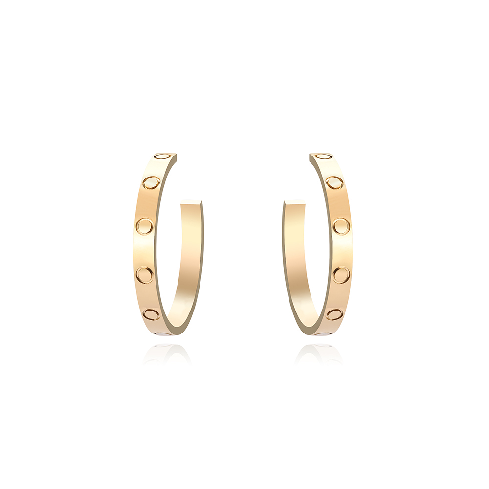 Large Hoop & Huggie Screw Love Earrings for Women Ladies Girls Gift Jewelry 316L Titanium Steel Famous Brand Jewelry Surface Width 4mm Diameter 33mm
Large Hoop & Huggie Screw Love Earrings for Women Ladies Girls Gift Jewelry 316L Titanium Steel Famous Brand Jewelry Surface Width 4mm Diameter 33mm