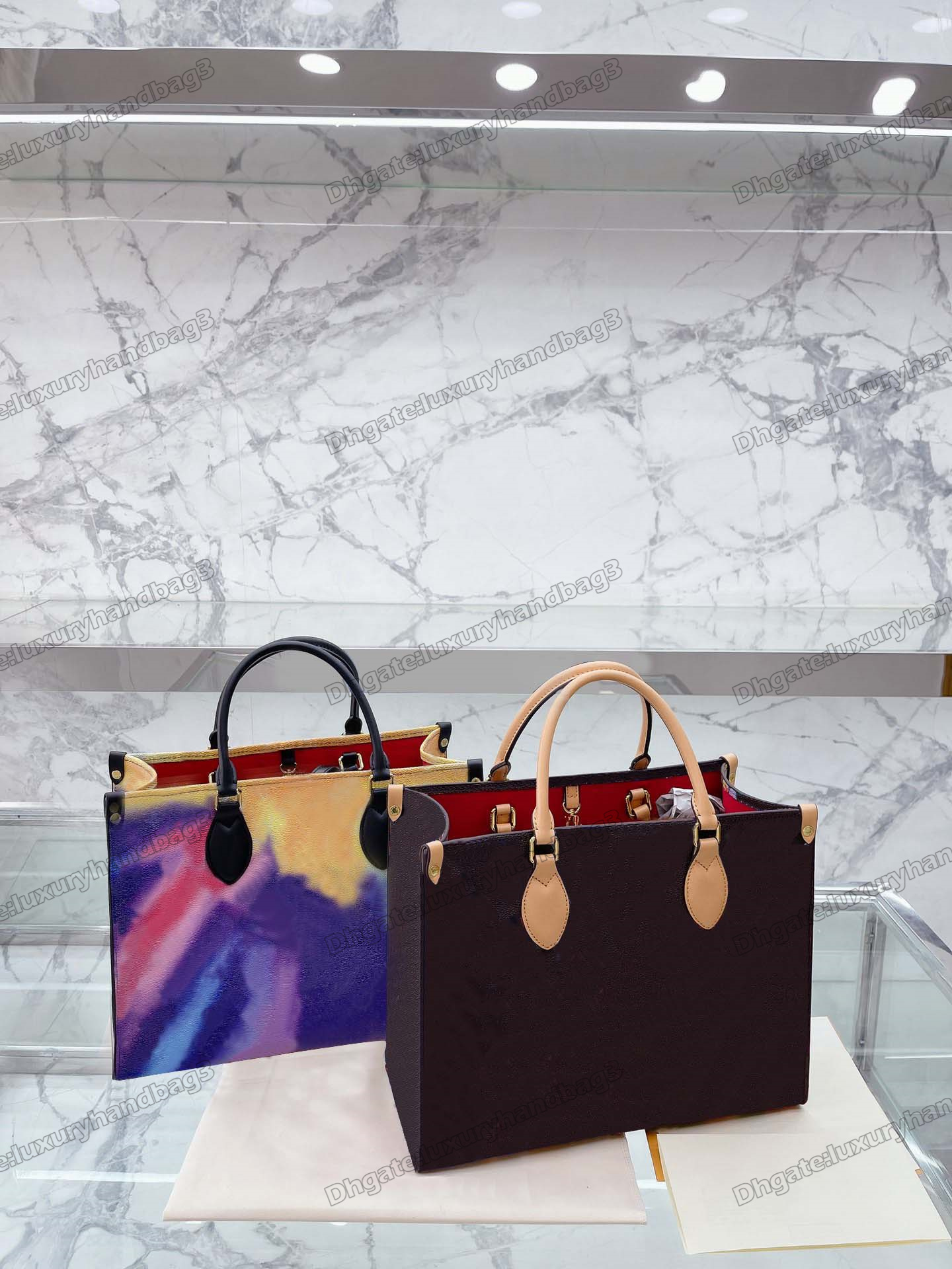 Spring 22 Colorful Sunrise Onthego MM Designer Tote Bag Gradient Blue Monograms Pattern On The Go 35cm Handle Bags Luxury Handbag Women CrossBody, Color 1#
Spring 22 Colorful Sunrise Onthego MM Designer Tote Bag Gradient Blue Monograms Pattern On The Go 35cm Handle Bags Luxury Handbag Women CrossBody, Color 1#