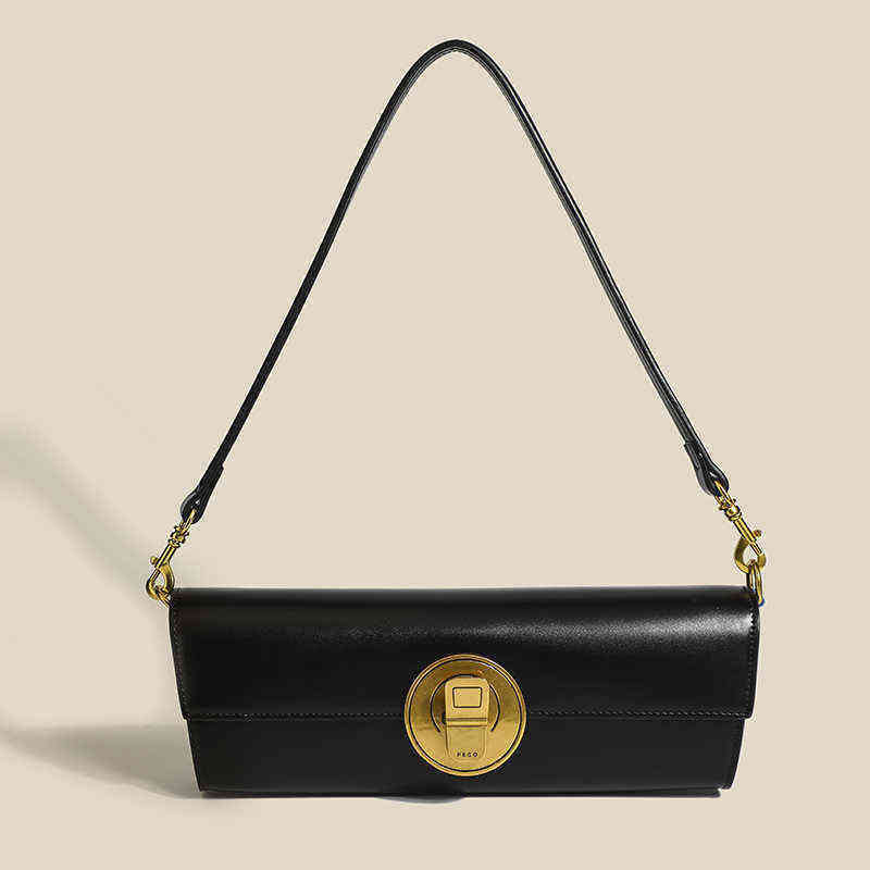 Peco bag 2022 new original French stick leather niche light luxury underarm high sense retro single shoulder women, Black
Peco bag 2022 new original French stick leather niche light luxury underarm high sense retro single shoulder women, Black