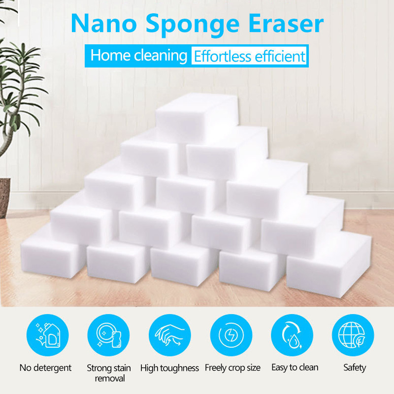 100Pcs 10x6x2cm Melamine Sponges Magic Eraser Cleaner Cleaning for Kitchen Bathroom Tools Bath Nano Sponge Washing Dish Premium Foam Pads Household Furniture
100Pcs 10x6x2cm Melamine Sponges Magic Eraser Cleaner Cleaning for Kitchen Bathroom Tools Bath Nano Sponge Washing Dish Premium Foam Pads Household Furniture