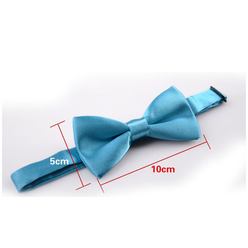 Cute Soild Color Kids Butterfly Bow Ties for Children Boys Girls Necktie Wedding Party Satin Bowtie Pet Dog Cat Neck Jewelry