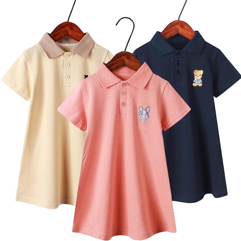 Girl's Dresses Summer Kids For Girls Candy Color Cotton Short Sleeve Dress Girl Children Clothes 2-11Y, Gray blue
Girl's Dresses Summer Kids For Girls Candy Color Cotton Short Sleeve Dress Girl Children Clothes 2-11Y, Gray blue