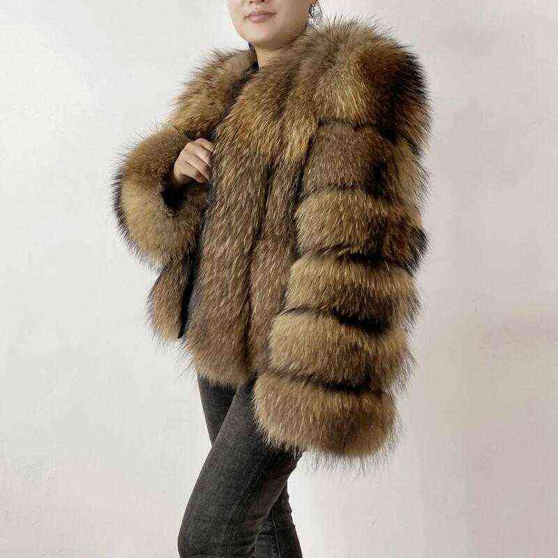 Beiziru Real Fur Natural Raccoon Silver Fox Short Coat Winter Women Round Neck J220719
Beiziru Real Fur Natural Raccoon Silver Fox Short Coat Winter Women Round Neck J220719