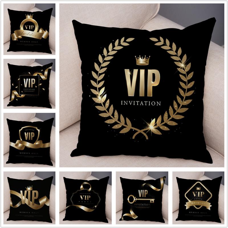 Cushion/Decorative Pillow Geometric Black VIP Invitation Letter Cushion Cover Cartoon Case For Sofa Home Decor Super Soft Plush Pillowcase 4
Cushion/Decorative Pillow Geometric Black VIP Invitation Letter Cushion Cover Cartoon Case For Sofa Home Decor Super Soft Plush Pillowcase 4