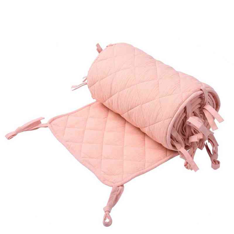 190x30cm Double-deck Baby Crib Bumpers Anti Collision Protector Soft Newborn Toddler Bed Teen Room Decor G220421