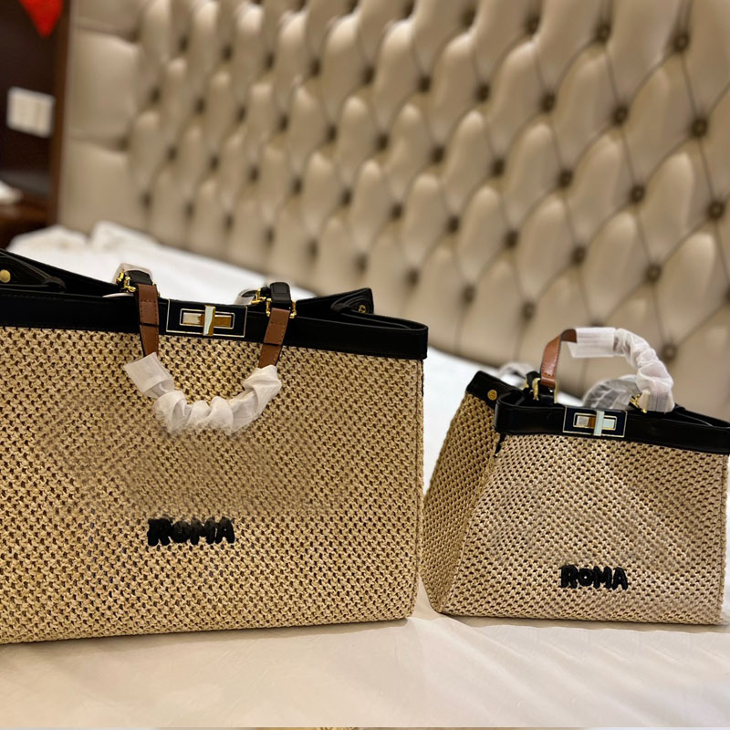 Knitting Shopping Bag Straw Totes Bag Underarm Bags Genuine Leather Patchwork High Quality Letter Hollow Out Casual Tote Large Capacity Belt Strap Lady Purse, Split
Knitting Shopping Bag Straw Totes Bag Underarm Bags Genuine Leather Patchwork High Quality Letter Hollow Out Casual Tote Large Capacity Belt Strap Lady Purse, Split