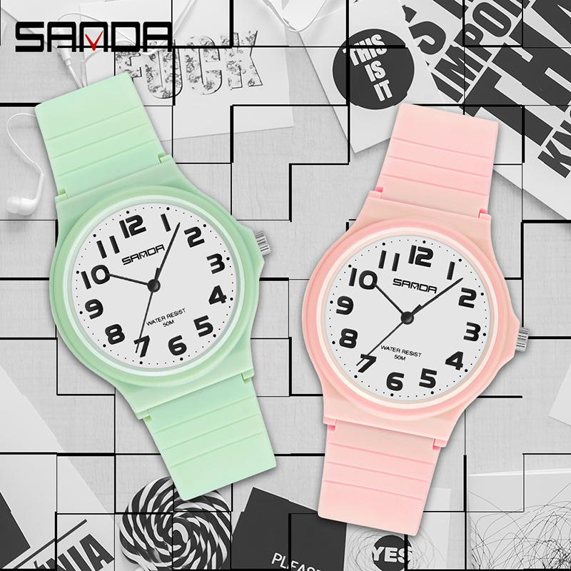 Wristwatches SANDA Brand Watches Women Ladies Quartz 5BAR Waterproof Pink Blue Dial Girl Clock Dress Relogio Feminino, Red
Wristwatches SANDA Brand Watches Women Ladies Quartz 5BAR Waterproof Pink Blue Dial Girl Clock Dress Relogio Feminino, Red