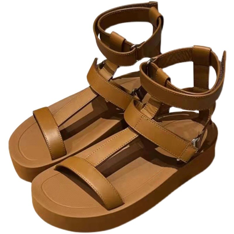 New thick sole sandals leather fashion light and comfortable large size loose womens beautiful womens shoes black white brown 35-41 yards
New thick sole sandals leather fashion light and comfortable large size loose womens beautiful womens shoes black white brown 35-41 yards