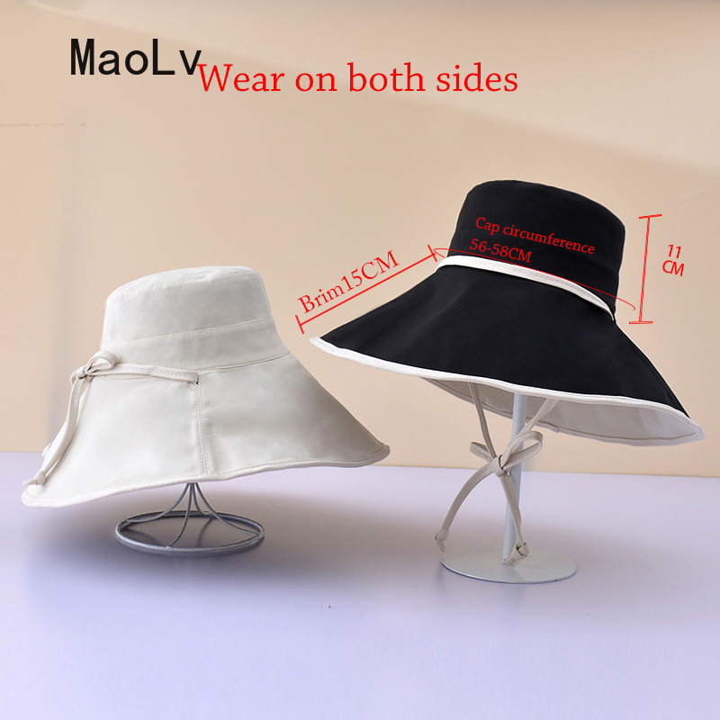 Wide Brim Sun Hat Summer Womens Hats Ladies Beach Visor Hat Panama Fashion Hats for Women Sun Protection Cap UV Anti Bucket Hat 220519