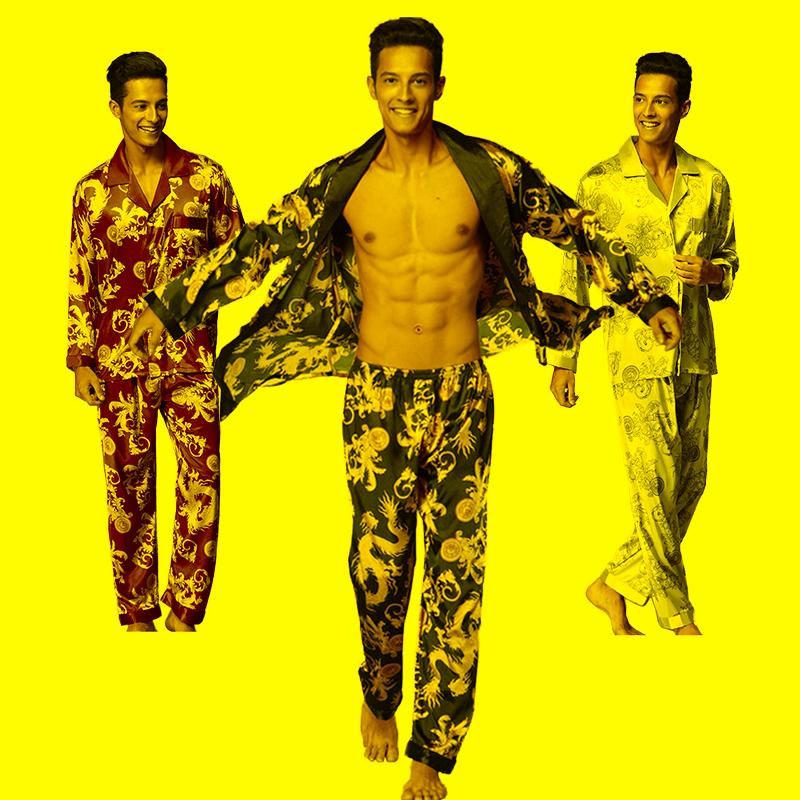 Men's Sleepwear Nightgown Men Silk Robe Long-Sleeved 2022 Summer Home Pajama Dragon Pattern Kimono Bathrobe Pants For Night Gown SetsMen's, Wine red robe
Men's Sleepwear Nightgown Men Silk Robe Long-Sleeved 2022 Summer Home Pajama Dragon Pattern Kimono Bathrobe Pants For Night Gown SetsMen's, Wine red robe