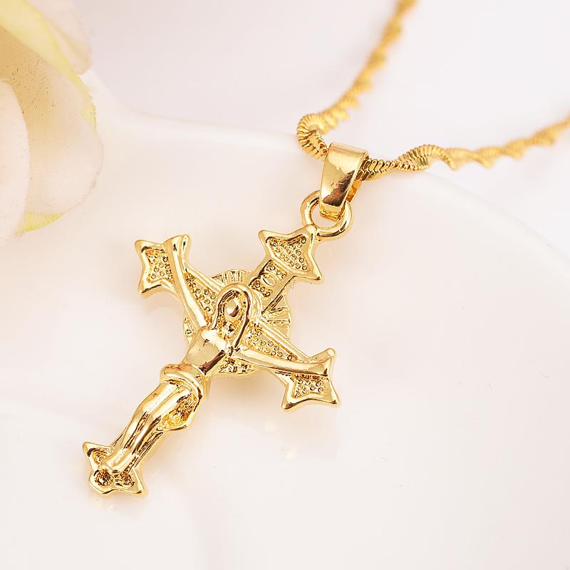 Pendant Necklaces Men Cross Necklace Women INRI Juses Crucifix Christianity Jewelry Gold Color INBI Jesus Of Nazareth Girls Gift
Pendant Necklaces Men Cross Necklace Women INRI Juses Crucifix Christianity Jewelry Gold Color INBI Jesus Of Nazareth Girls Gift