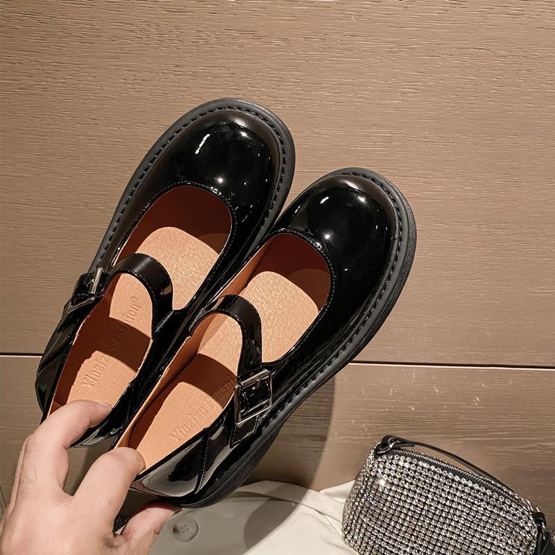 Dress Shoes Retro Mary Jane Female 2022 British Wind Round Head Small Japanese High Versatile Single, Black
Dress Shoes Retro Mary Jane Female 2022 British Wind Round Head Small Japanese High Versatile Single, Black