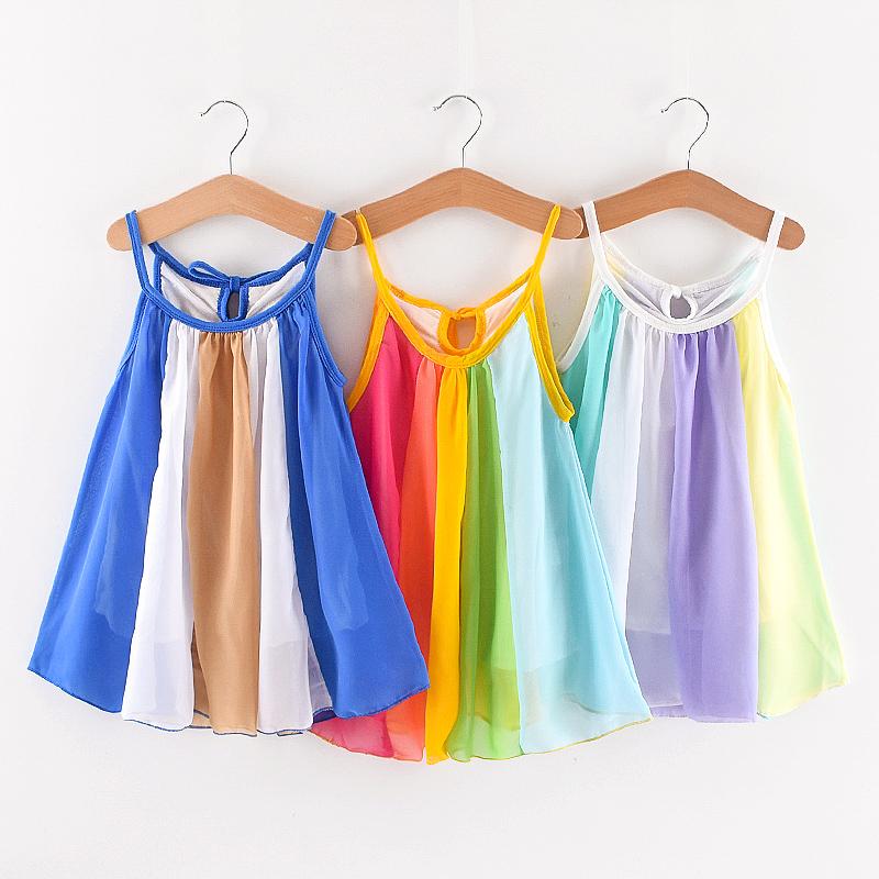 Girl's Dresses Girl Rainbow Chiffon Princess Elegant Dress With Lining Summer Kids Strap Sundress Children Beach Party For GirlsGirl's, 2001045blue
Girl's Dresses Girl Rainbow Chiffon Princess Elegant Dress With Lining Summer Kids Strap Sundress Children Beach Party For GirlsGirl's, 2001045blue