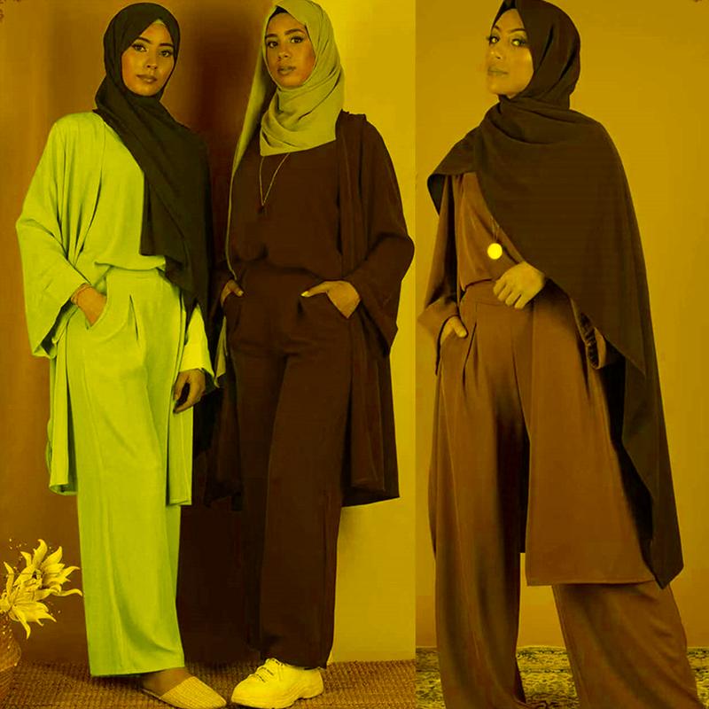 Ethnic Clothing Three-piece Abaya Turkish Kimono Tops Pants Muslim Dress Abayas Hijab Robe Dubai Caftan Kaftan Islam For Women DjellabaEthni
Ethnic Clothing Three-piece Abaya Turkish Kimono Tops Pants Muslim Dress Abayas Hijab Robe Dubai Caftan Kaftan Islam For Women DjellabaEthni