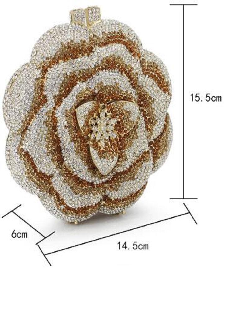 Evening Bags Fashion Wedding Bag Flash Diamond Female Handmade Dinner Three-dimensional Flower Clutch, Beige
Evening Bags Fashion Wedding Bag Flash Diamond Female Handmade Dinner Three-dimensional Flower Clutch, Beige