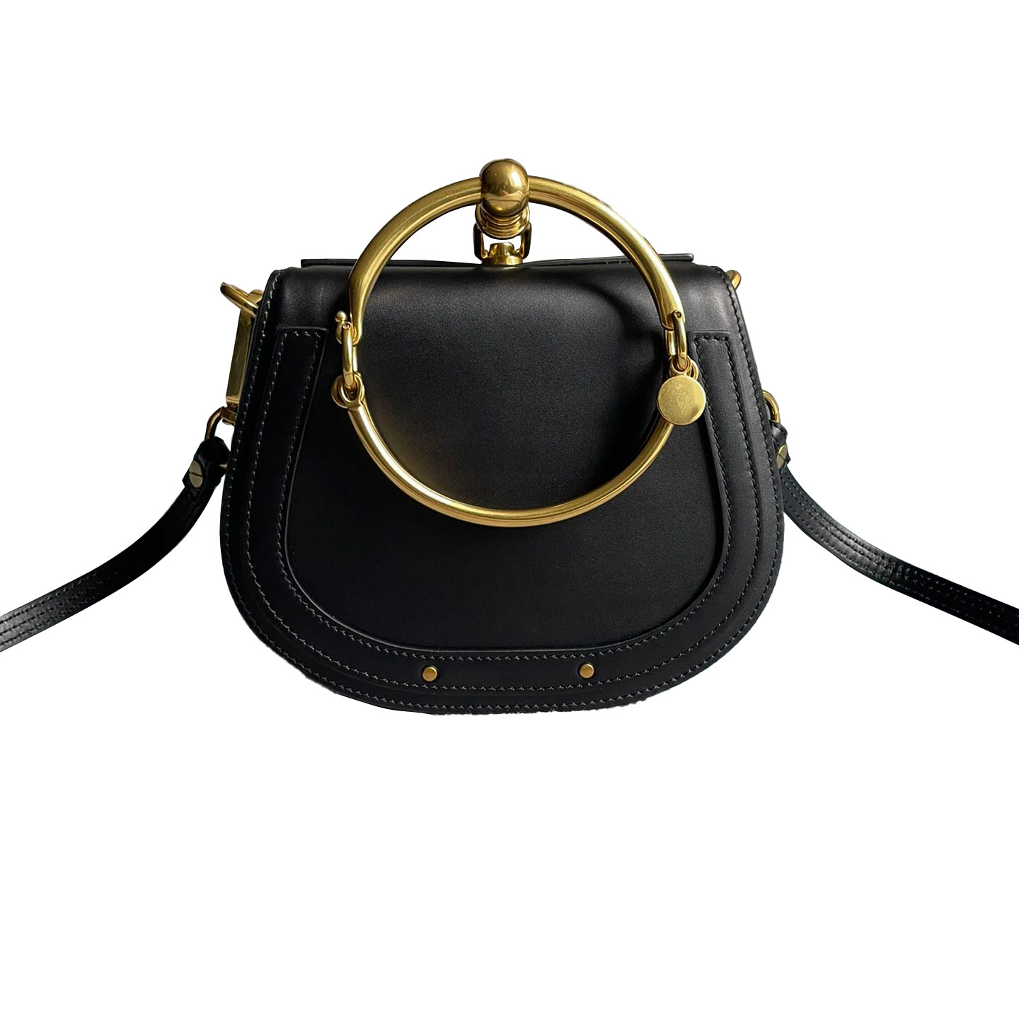 Genuine Leather Handbag Bag Metal Ring Saddle Luxury Designers Nile Handle Bracelet Handbags Female Shoulder Messenger Crossbody, Customize
Genuine Leather Handbag Bag Metal Ring Saddle Luxury Designers Nile Handle Bracelet Handbags Female Shoulder Messenger Crossbody, Customize