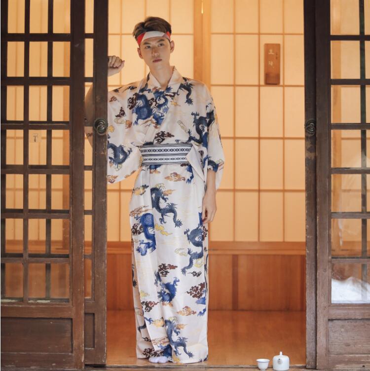 Autumn Winter Ethnic Clothing Japanese Standard Kimono Male Traditional Samurai Gentleman's Suit Longyun Formal Suit Anti Wrinkle Clothes