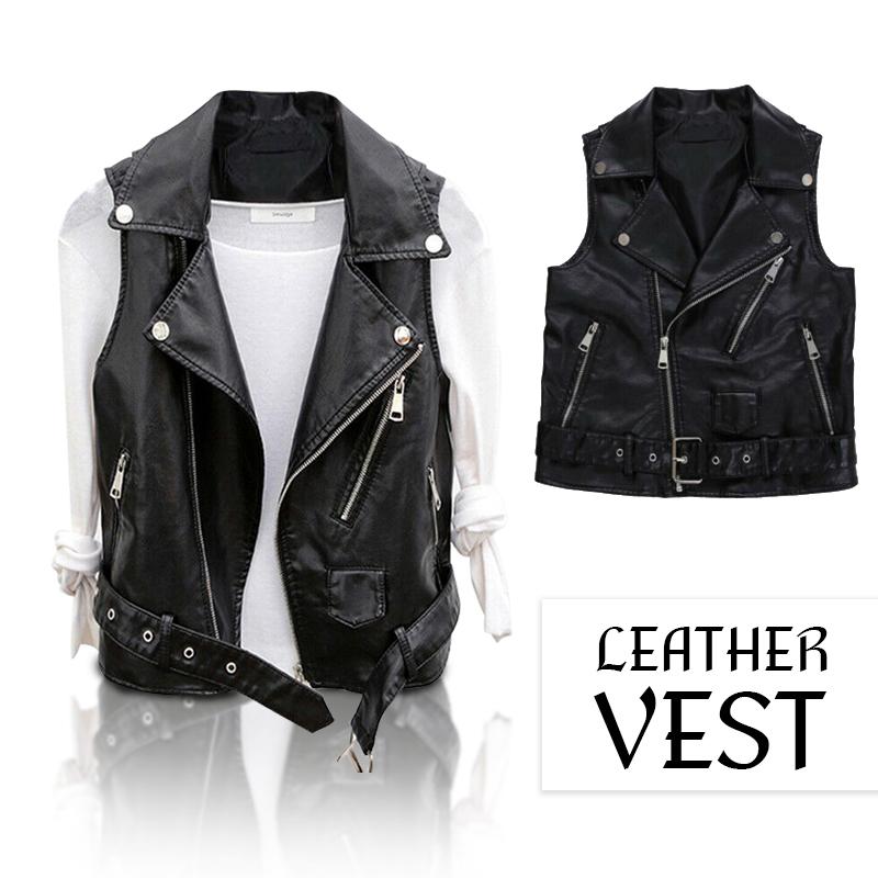 Women' Vests Leather Vest Waistcoat Women Goth Streetwear Hip Hop Motorcycle Spring Autumn Sleeveless Jackets Coats Zipper VestsWomen, 01
Women' Vests Leather Vest Waistcoat Women Goth Streetwear Hip Hop Motorcycle Spring Autumn Sleeveless Jackets Coats Zipper VestsWomen, 01