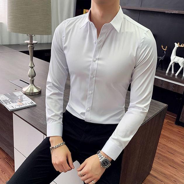 Men' Casual Shirts 2022 Men Spring Plus Size Solid Color Business Blouse Male Fashion Slim Long Sleeve Clothes O236, White
Men' Casual Shirts 2022 Men Spring Plus Size Solid Color Business Blouse Male Fashion Slim Long Sleeve Clothes O236, White