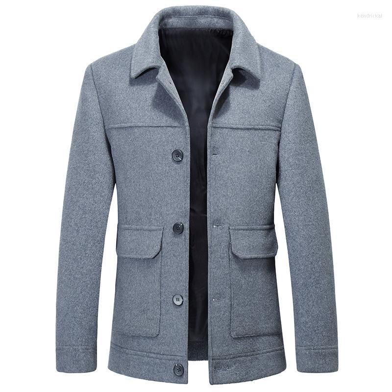 Men's Wool & Blends Autumn Winter Men Short Woolen Coat Single-breasted Design Casual Windbreaker Fashion Retro Pure Color Jacket 3XL Kend22, Black
Men's Wool & Blends Autumn Winter Men Short Woolen Coat Single-breasted Design Casual Windbreaker Fashion Retro Pure Color Jacket 3XL Kend22, Black