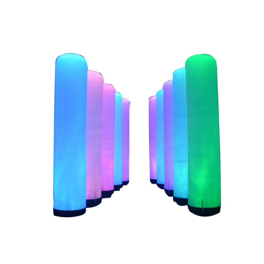 Customized Size And Printings Inflatable LED Pillar Giant Lighting Inflatables Tube Decoration for Wedding & Party Decoration
