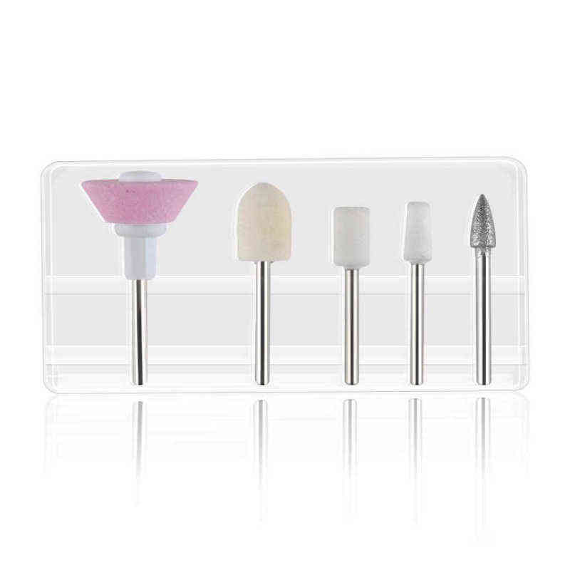 Nail Gel Toy Electric Set Manicure 5 in 1 Machine Drill File Grinder Grooming Kit Buffer Polisher Remover 0328