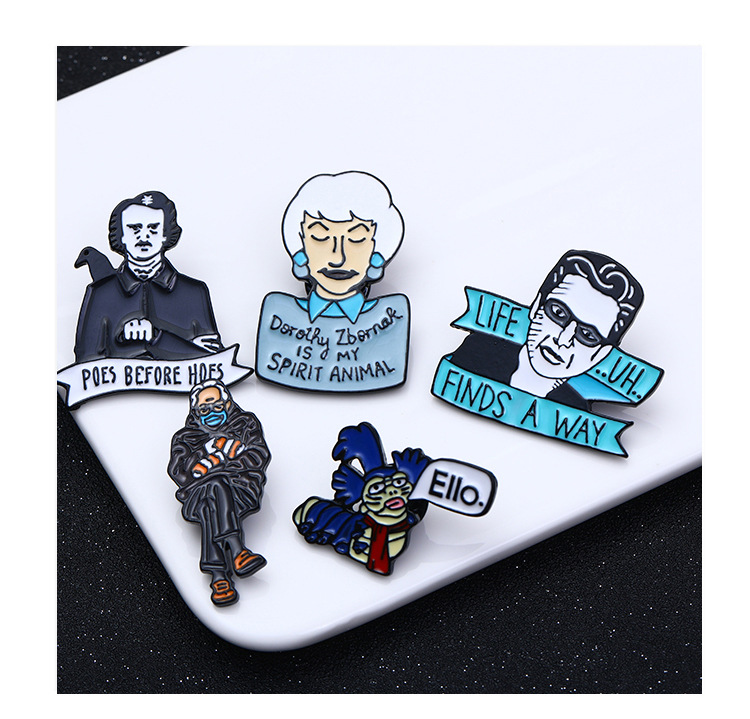 Jurassic Park Jeff Goldblum Brooch Wisdom Life Badge Fashion Unique Jewelry Gift, Mixed colors
Jurassic Park Jeff Goldblum Brooch Wisdom Life Badge Fashion Unique Jewelry Gift, Mixed colors