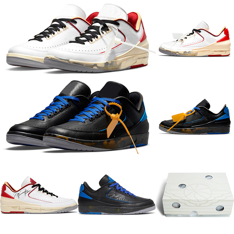 Top Quality Jumpman 2 OW Basketball Shoes For Men Women 2s Black Varsity Royal White Varsity Red Mens Trainers Sports Sneakers Size 36-46 With Original Box
Top Quality Jumpman 2 OW Basketball Shoes For Men Women 2s Black Varsity Royal White Varsity Red Mens Trainers Sports Sneakers Size 36-46 With Original Box
