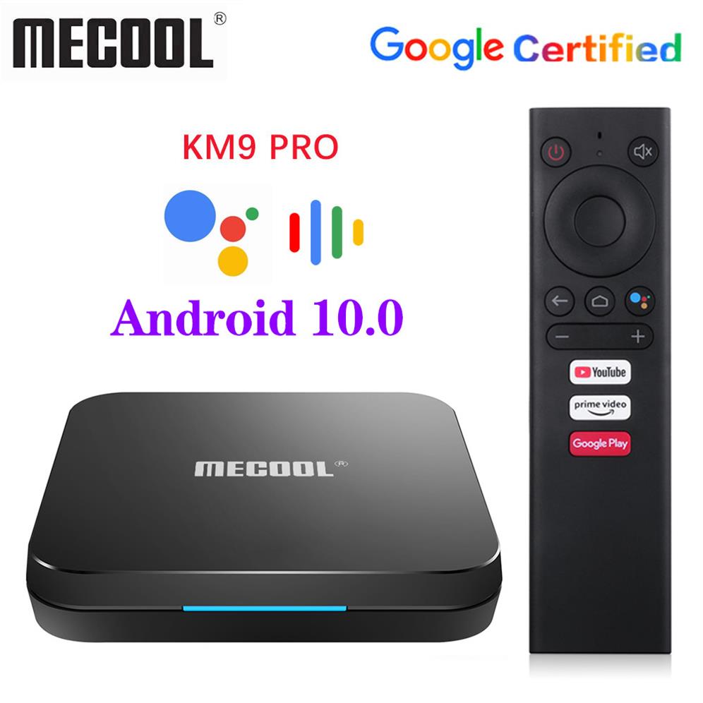 

Original MECOOL KM9 Pro Google Certified Android10.0 4GB 32GB Amlogic S905X2 9.0 ATV 4GB 64GB 4K Dual Wifi Smart TV box335w