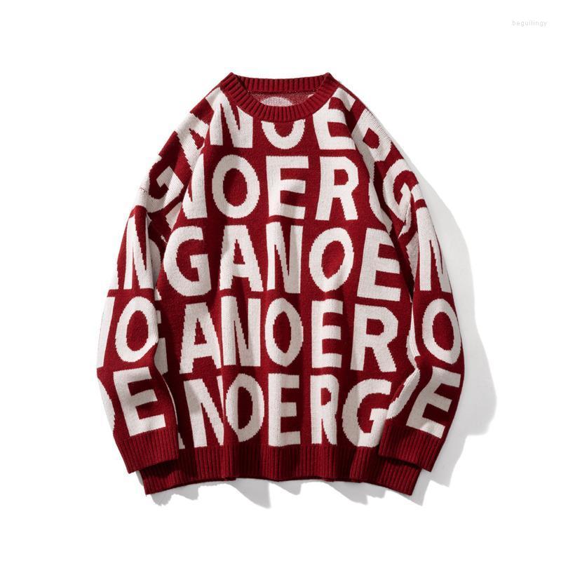 Men's Sweaters Winter Sweater Knitted Pullover Letter Graphics Off-shoulder Round Neck Warmth Thickening Couple 2022 Begu22, Black 
Men's Sweaters Winter Sweater Knitted Pullover Letter Graphics Off-shoulder Round Neck Warmth Thickening Couple 2022 Begu22, Black